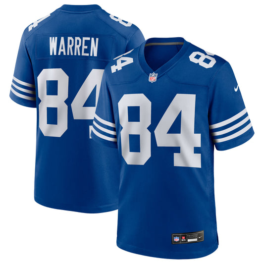 Tyler Warren Indianapolis Colts Alternate Game Jersey - Royal | Stitched Football Jersey TJS2341