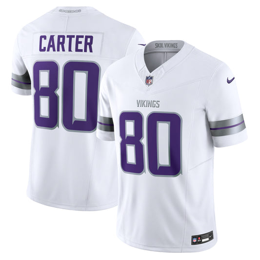 Cris Carter Minnesota Vikings Alternate Vapor F.U.S.E. Retired Player Limited Jersey - White | Stitched Football Jersey TJS2429