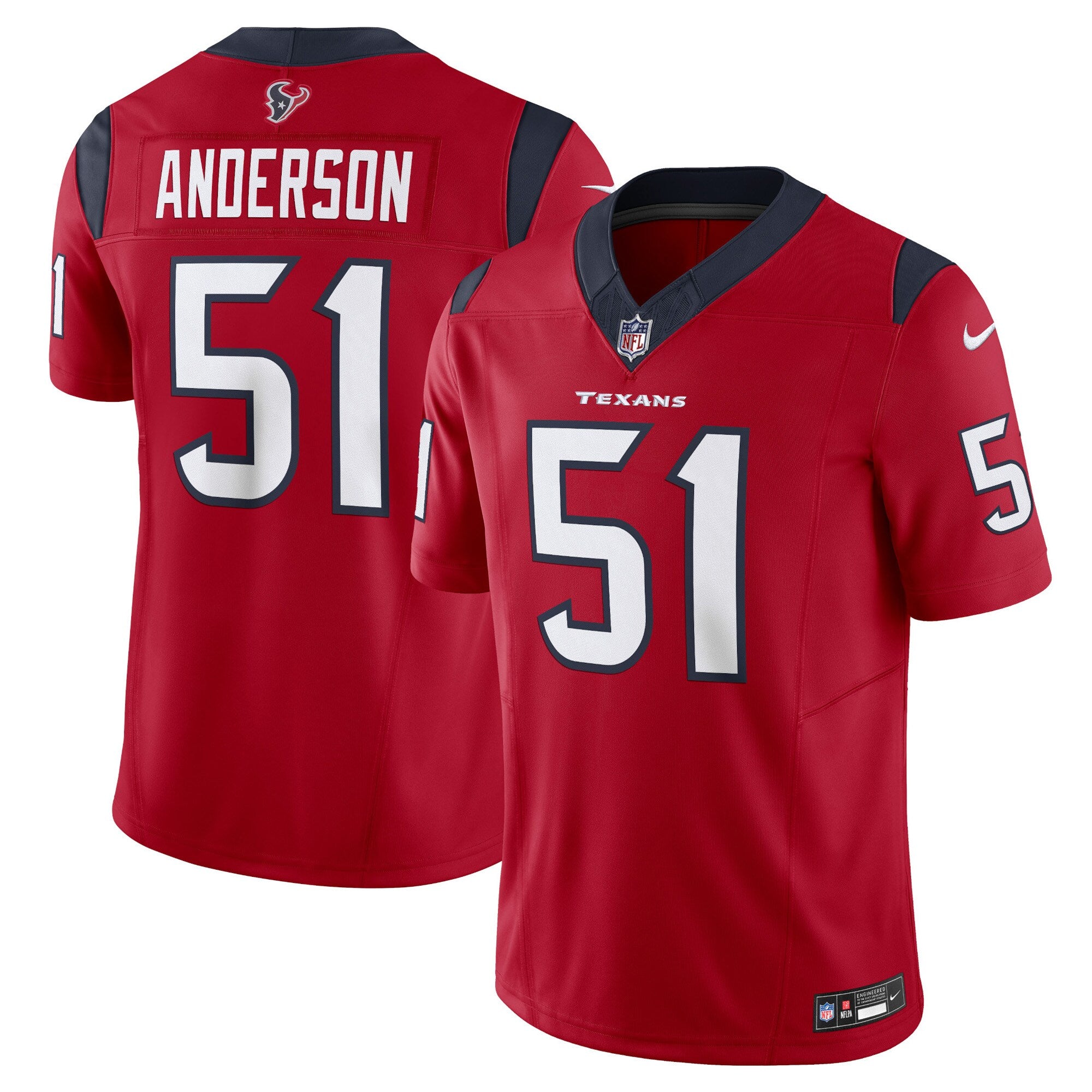 Will Anderson Jr. Houston Texans Vapor F.U.S.E. Limited Jersey - Red | Stitched Football Jersey TJS2446