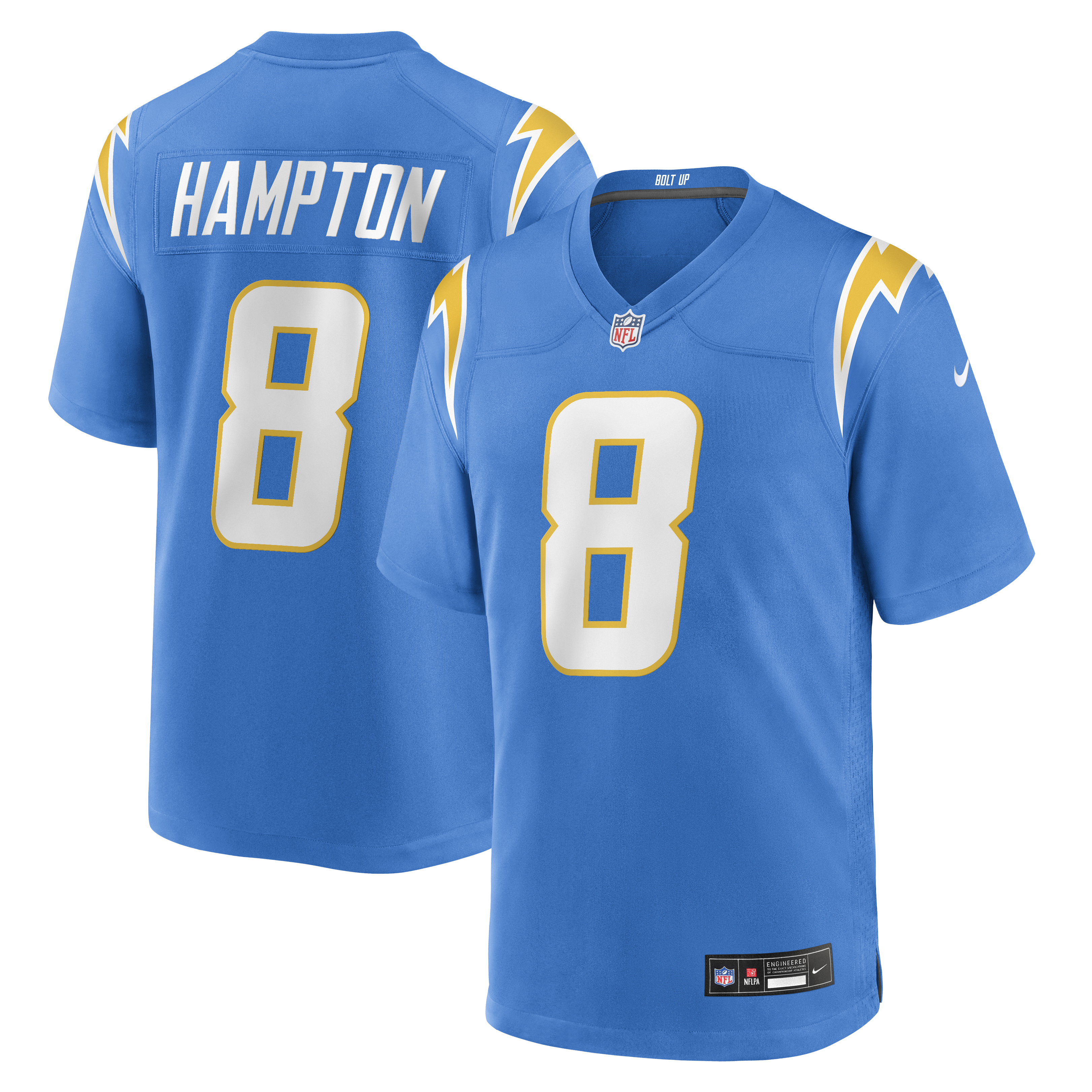 Omarion Hampton Los Angeles Chargers Team Game Jersey - Powder Blue | Stitched Football Jersey TJS2305