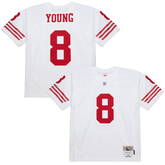 Steve Young San Francisco 49ers M & N 1994 Legacy Replica Jersey - White | Stitched Football Jersey TJS2454