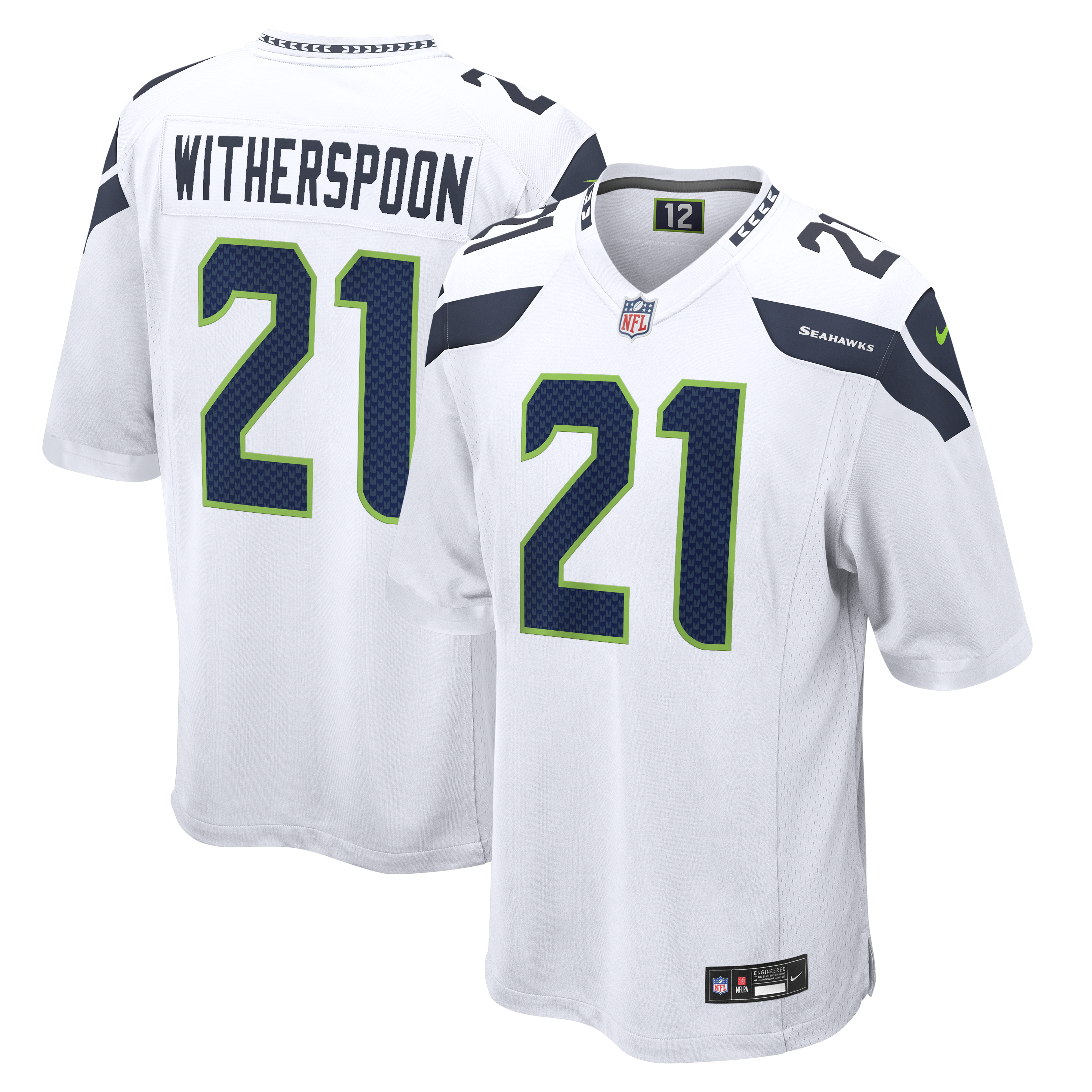 Devon Witherspoon Seattle Seahawks Game Jersey - White | Stitched Football Jersey TJS2458