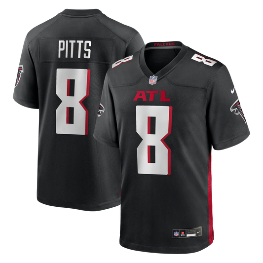 Kyle Pitts Atlanta Falcons Game Jersey - Black | Stitched Football Jersey TJS2325