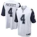 Dak Prescott Dallas Cowboys Alternate Game Team Jersey - White | Stitched Football Jersey TJS2472