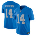 Amon-Ra St. Brown Detroit Lions Vapor F.U.S.E. Alternate Limited Jersey - Blue | Stitched Football Jersey TJS2354