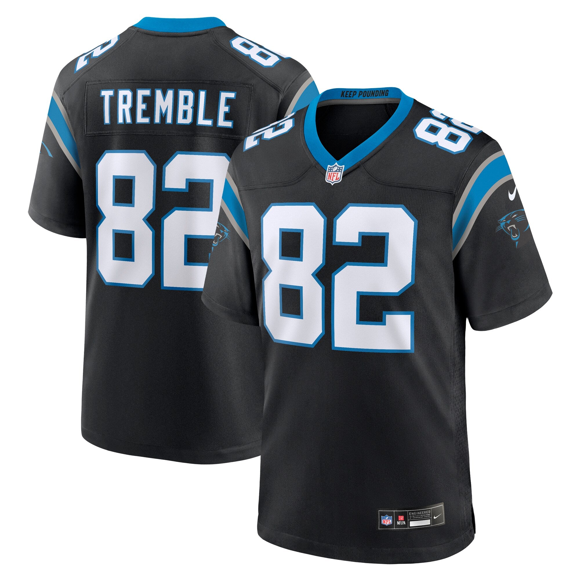 Tommy Tremble Carolina Panthers Team Game Jersey - Black | Stitched Football Jersey TJS2425
