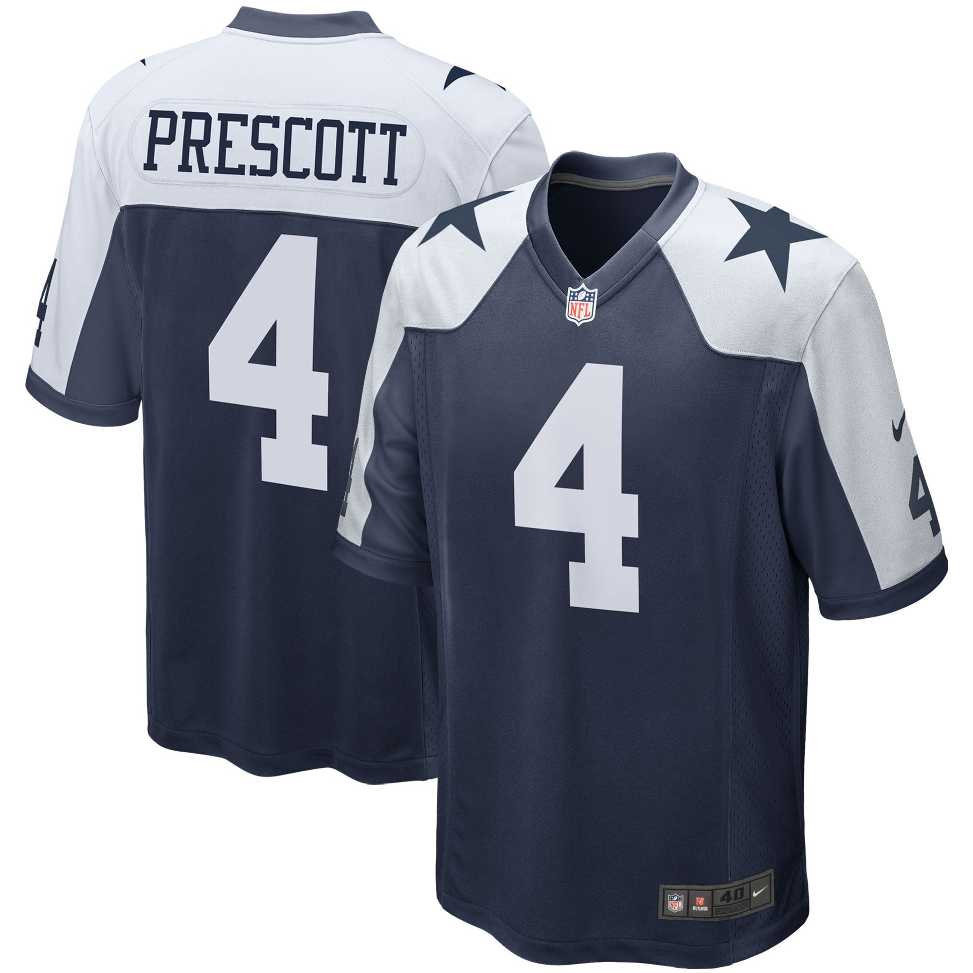 Dak Prescott Dallas Cowboys Alternate Game Team Jersey - Navy | Stitched Football Jersey TJS2438