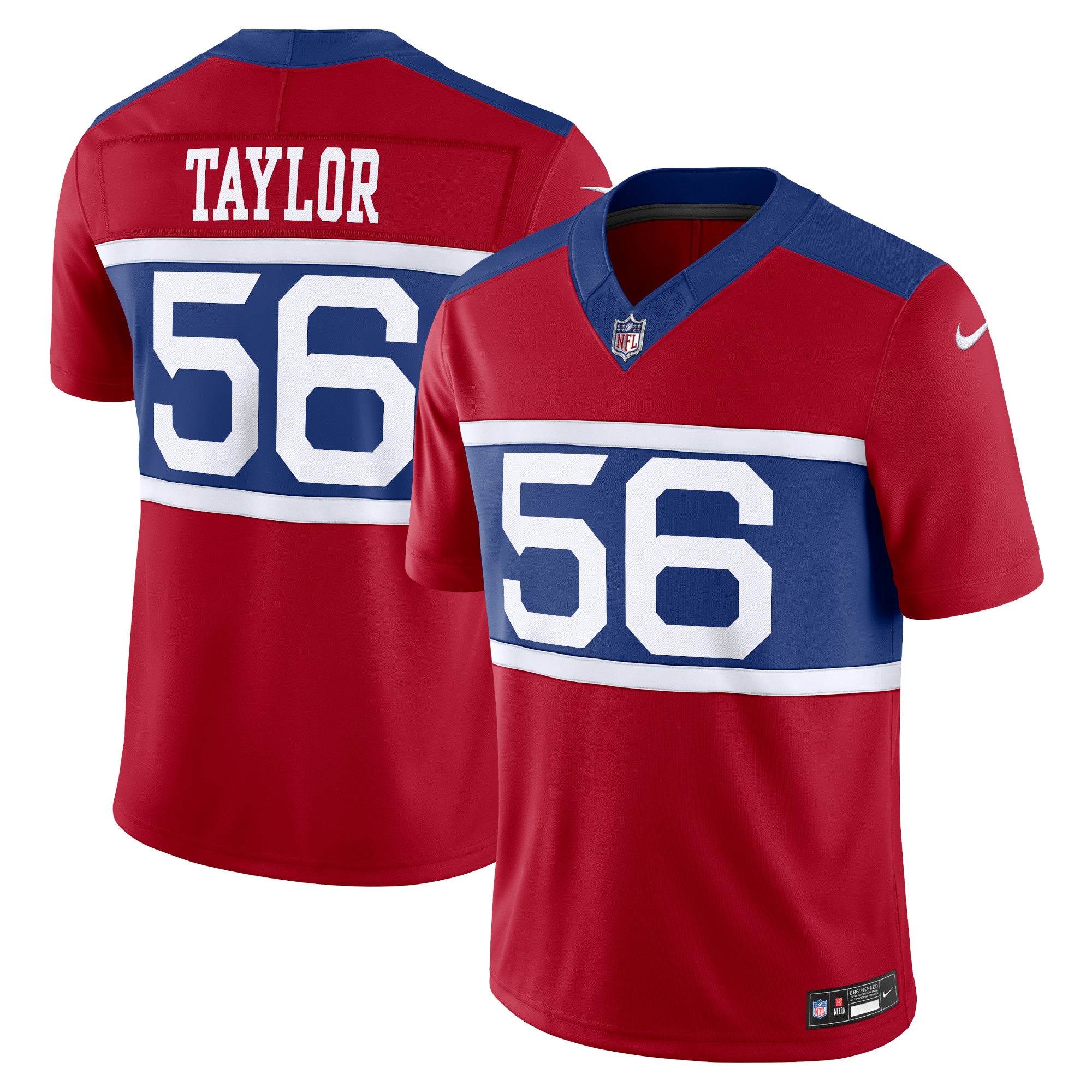 Lawrence Taylor New York Giants Alternate Vapor F.U.S.E. Retired Player Limited Jersey - Century Red | Stitched Football Jersey TJS2479