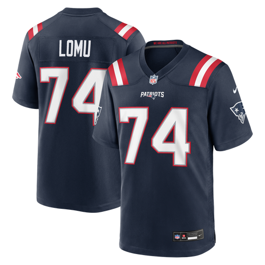 Caleb Lomu New England Patriots 2026 NFL Draft First Round Pick No. 28 Team Game Jersey - Navy | Stitched Football Jersey TJS2334