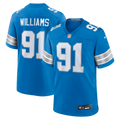 Tyleik Williams Detroit Lions Team Game Jersey - Blue | Stitched Football Jersey TJS2294