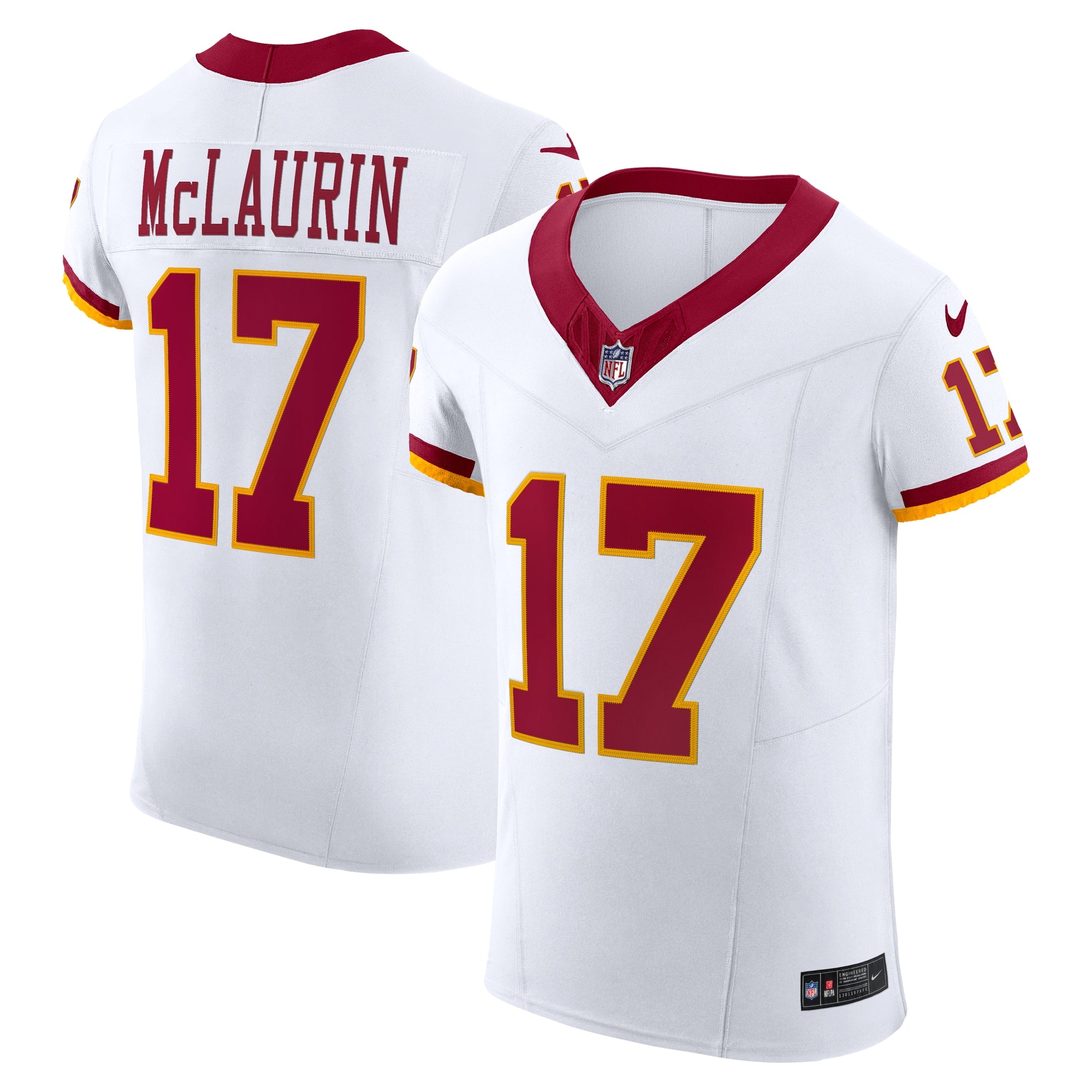 Terry McLaurin Washington Commanders Alternate 2 Super Bowl Era Vapor F.U.S.E. Elite Jersey - White | Stitched Football Jersey TJS2237