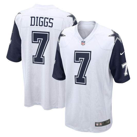 Trevon Diggs Dallas Cowboys Alternate Game Team Jersey - White | Stitched Football Jersey TJS2489