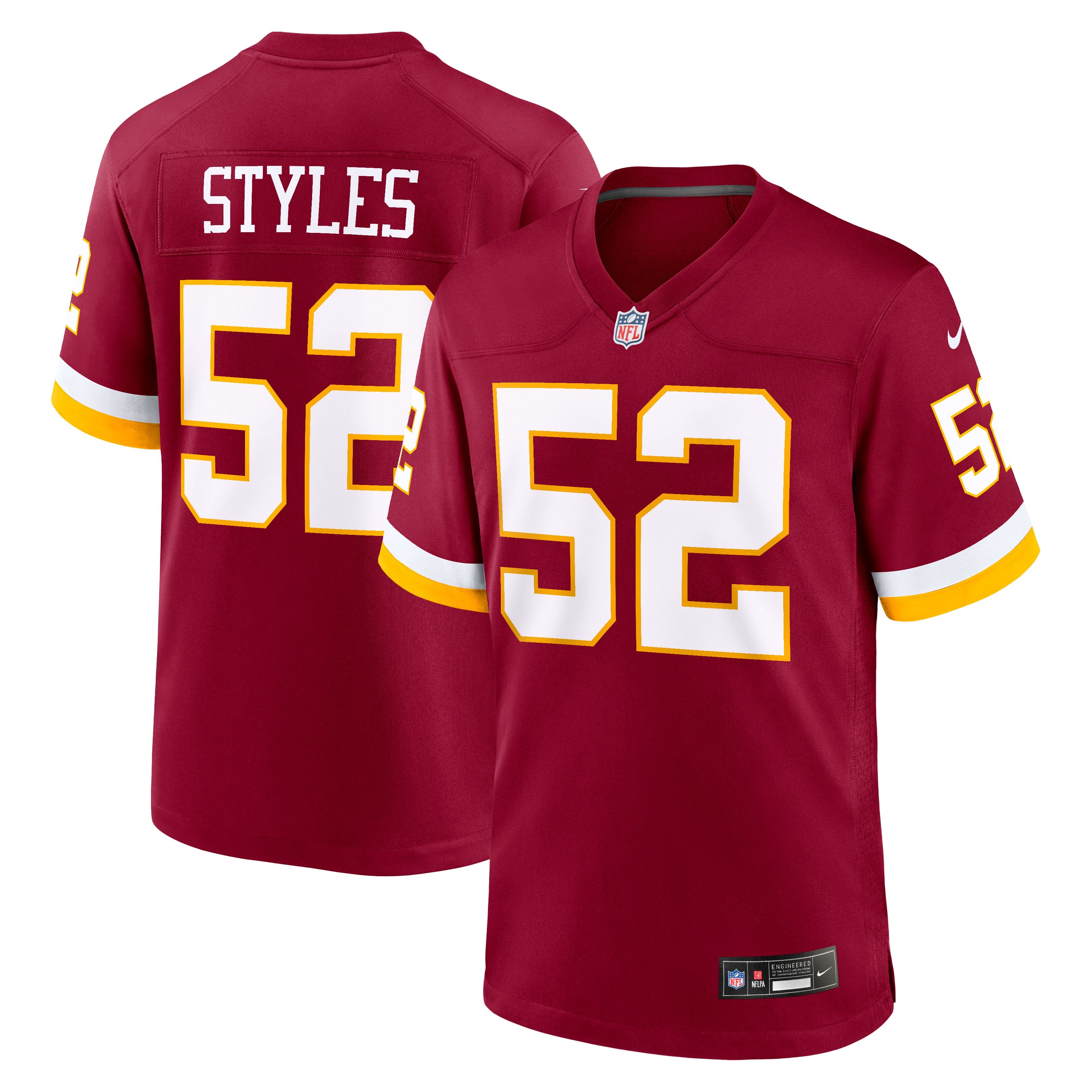 Sonny Styles Washington Commanders 2026 NFL Draft First Round Pick No. 7 Team Game Jersey - Burgundy | Stitched Football Jersey TJS2266