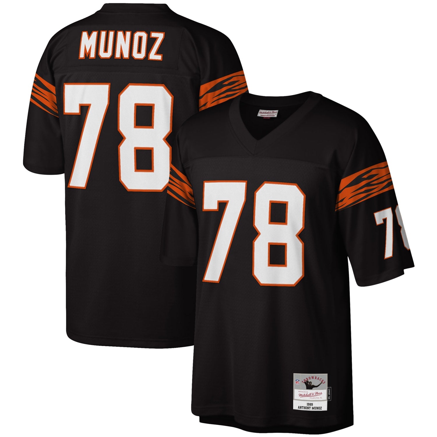 Anthony Mu�oz Cincinnati Bengals M & N Legacy Replica Jersey - Black | Stitched Football Jersey TJS2367