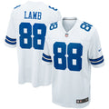 CeeDee Lamb Dallas Cowboys Game Team Jersey - White | Stitched Football Jersey TJS2339