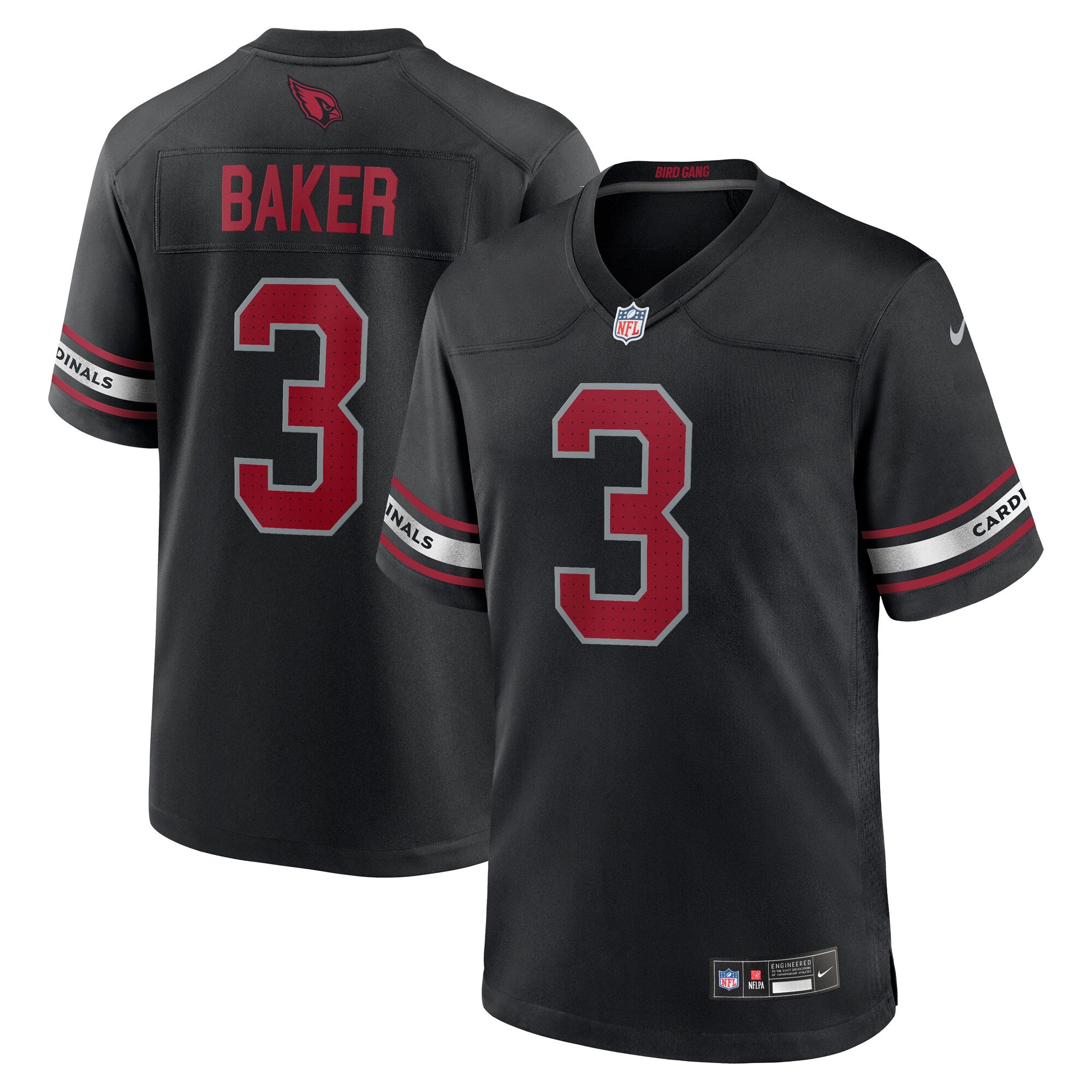 Budda Baker Arizona Cardinals Game Jersey - Black | Stitched Football Jersey TJS2386