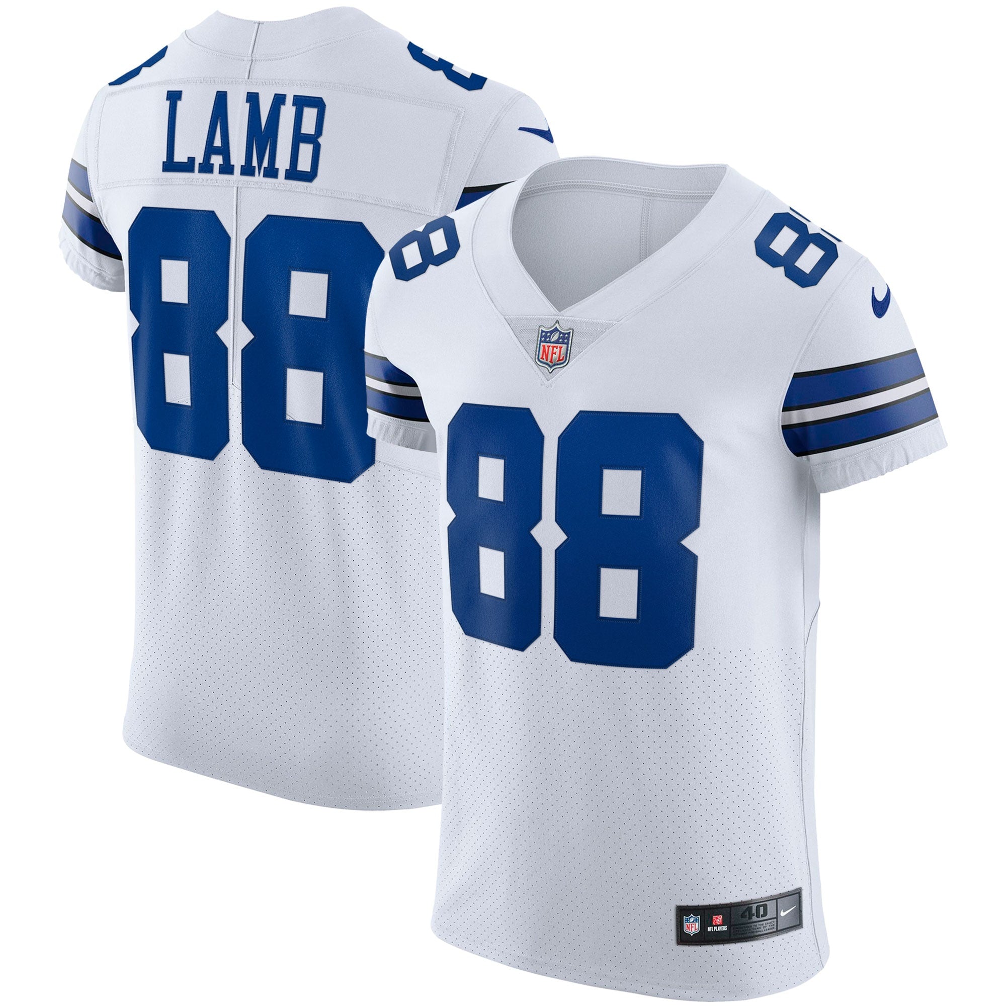 CeeDee Lamb Dallas Cowboys Vapor Elite Jersey - White | Stitched Football Jersey TJS2468