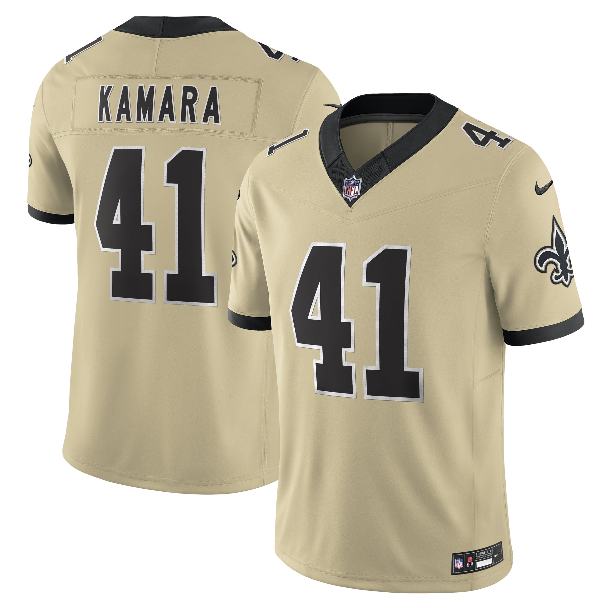 Alvin Kamara New Orleans Saints Gameday Golds Alternate Vapor F.U.S.E. Limited Jersey - Gold | Stitched Football Jersey TJS2300