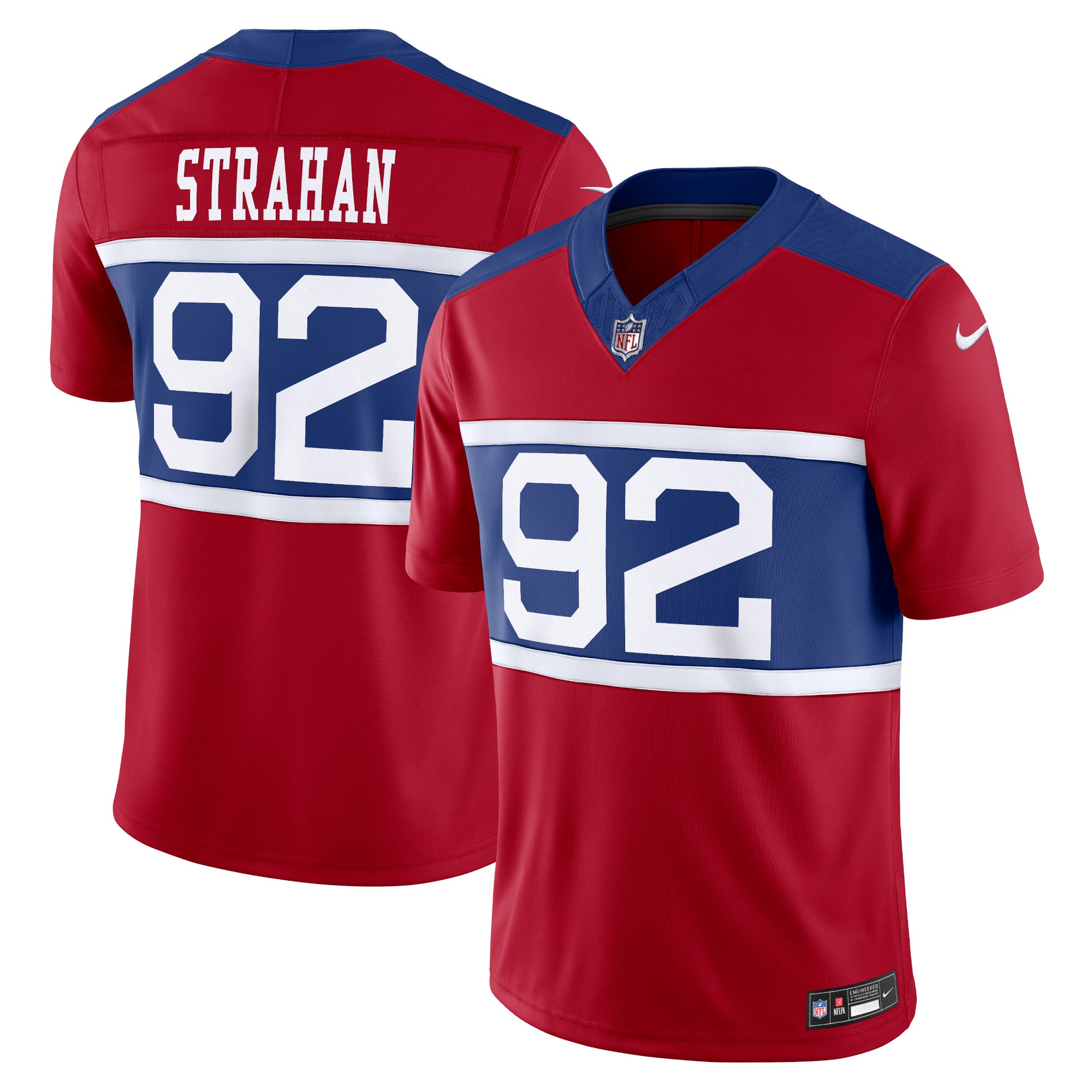 Michael Strahan New York Giants Alternate Vapor F.U.S.E. Retired Player Limited Jersey - Century Red | Stitched Football Jersey TJS2311