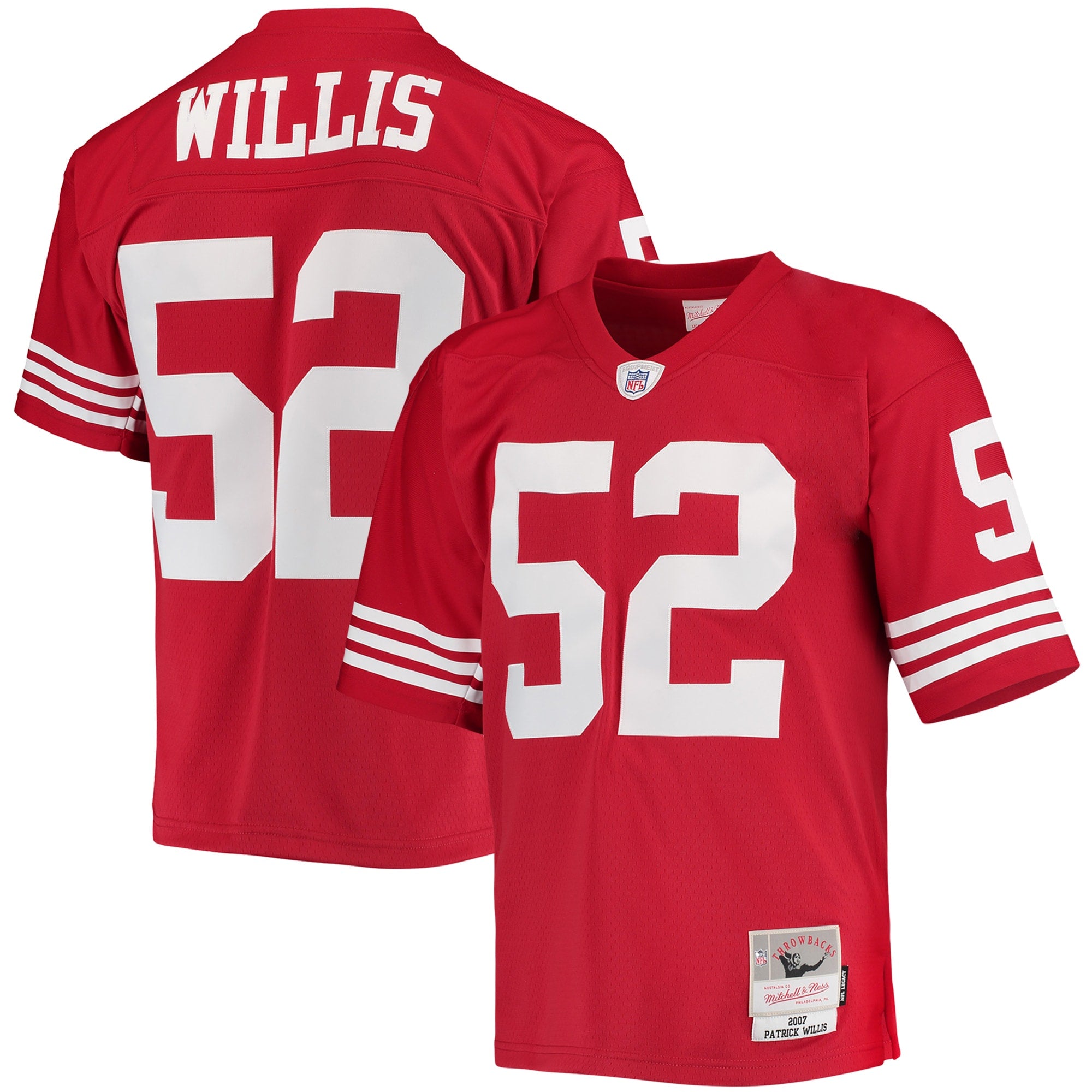Patrick Willis San Francisco 49ers M & N Legacy Replica Jersey - Scarlet | Stitched Football Jersey TJS2494