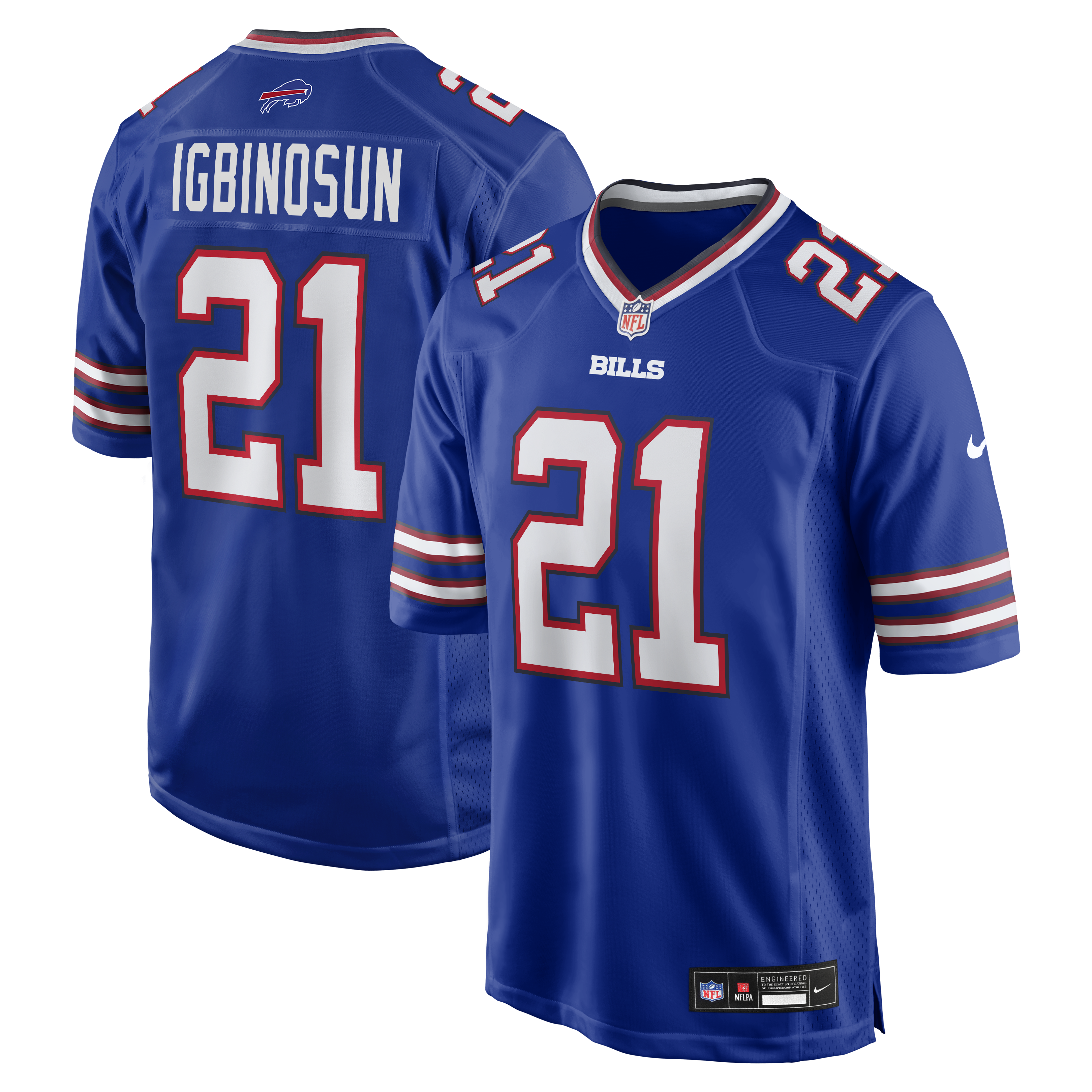 Davison Igbinosun Buffalo Bills Team Game Jersey - Royal | Stitched Football Jersey TJS2200