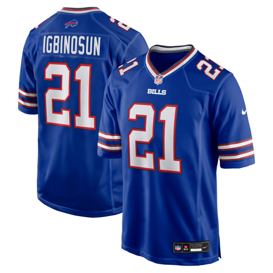 Davison Igbinosun Buffalo Bills Team Game Jersey - Royal | Stitched Football Jersey TJS2200