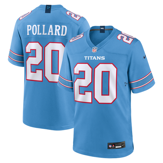Tony Pollard Tennessee Titans Game Jersey - Light Blue | Stitched Football Jersey TJS2588