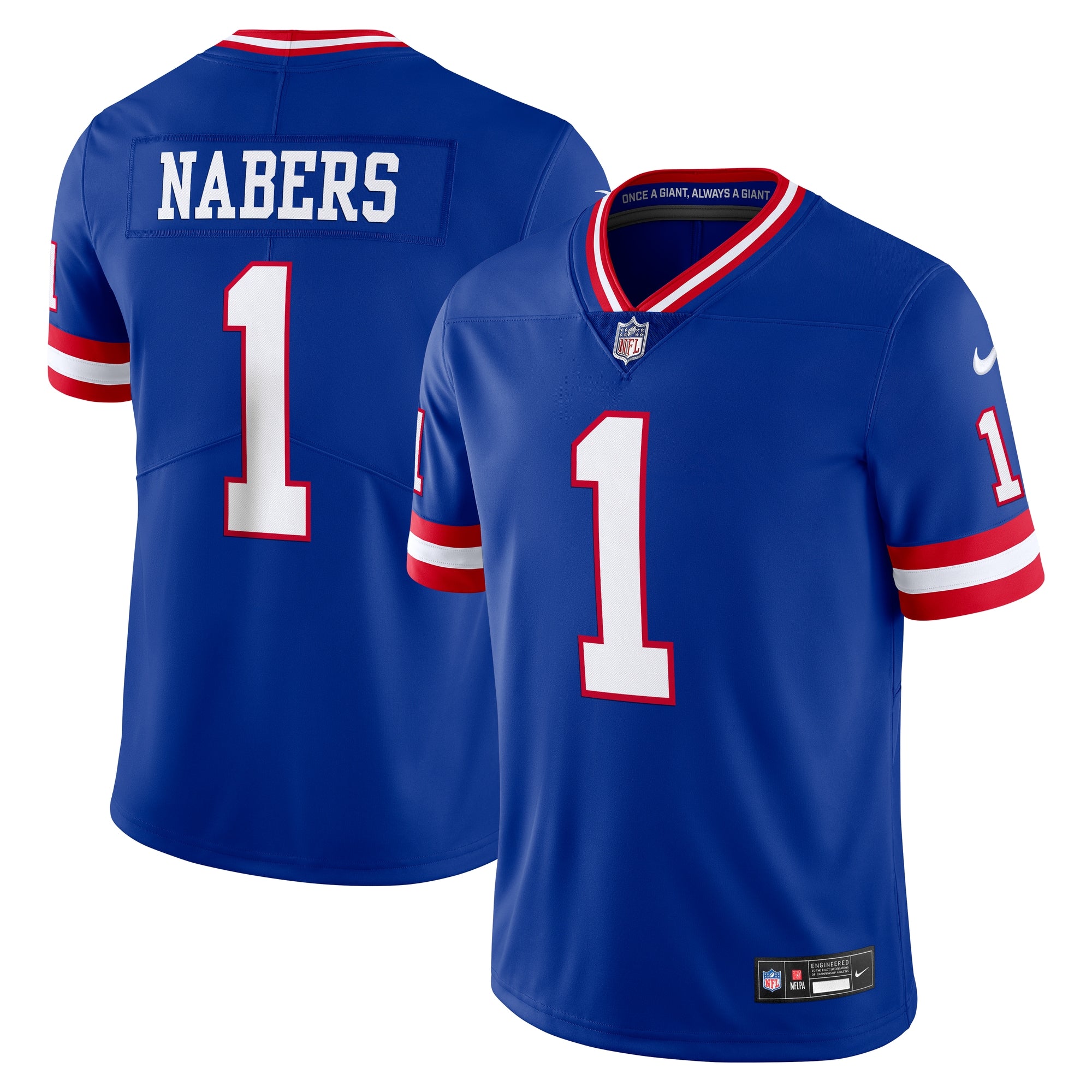 Malik Nabers New York Giants Alternate 2 Legacy Vapor Untouchable Limited Jersey - Royal | Stitched Football Jersey TJS2570