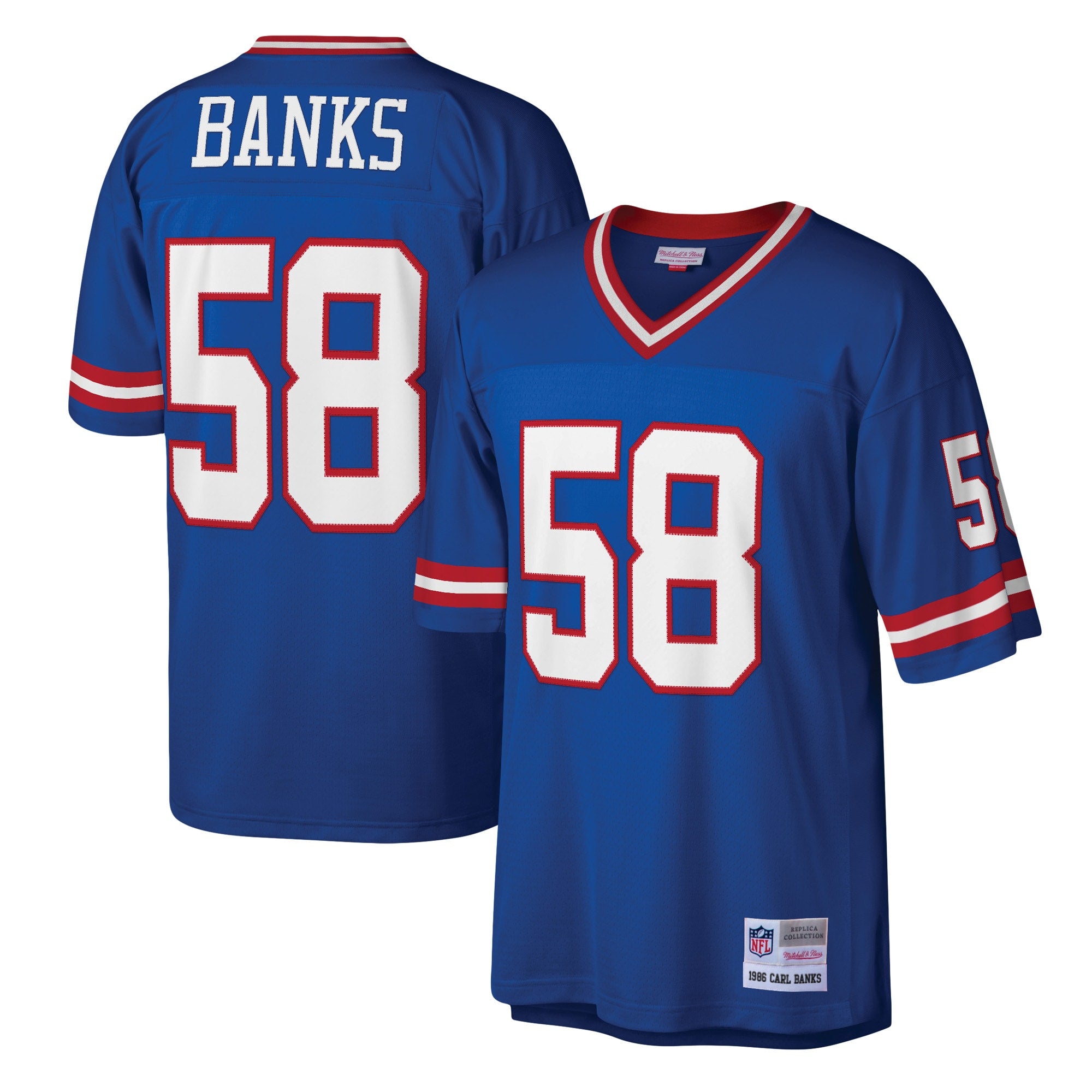 Carl Banks New York Giants M & N Legacy Replica Jersey - Royal | Stitched Football Jersey TJS2504