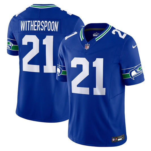 Devon Witherspoon Seattle Seahawks Alternate Vapor F.U.S.E. Limited Jersey - Royal | Stitched Football Jersey TJS2581