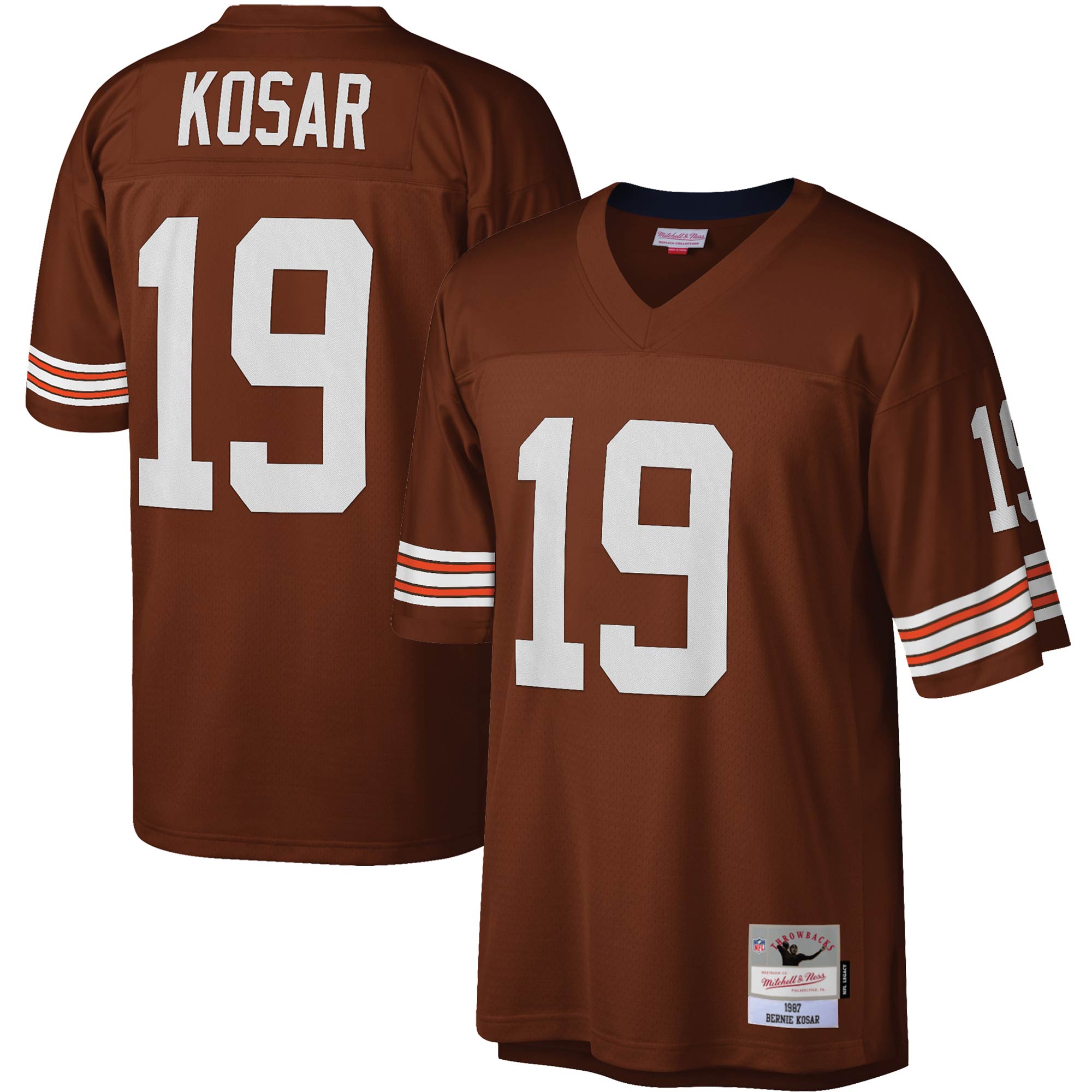 Bernie Kosar Cleveland Browns M & N Legacy Replica Jersey - Brown | Stitched Football Jersey TJS2516