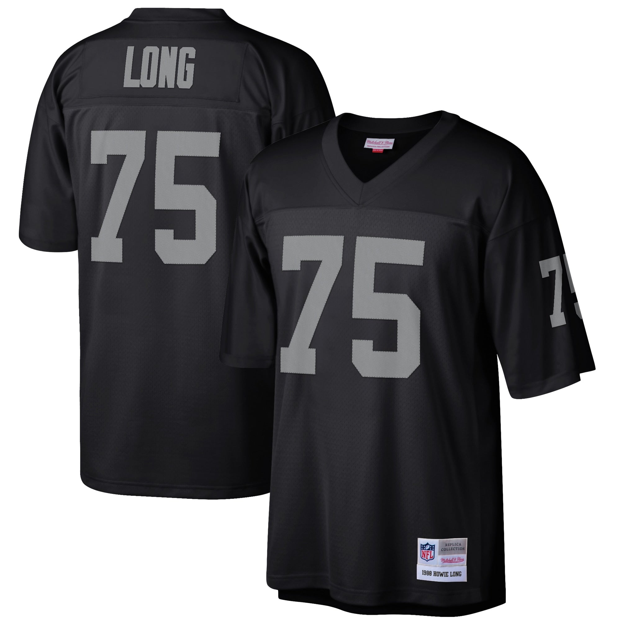Howie Long Las Vegas Raiders M & N Retired Player Legacy Replica Jersey - Black | Stitched Football Jersey TJS2539