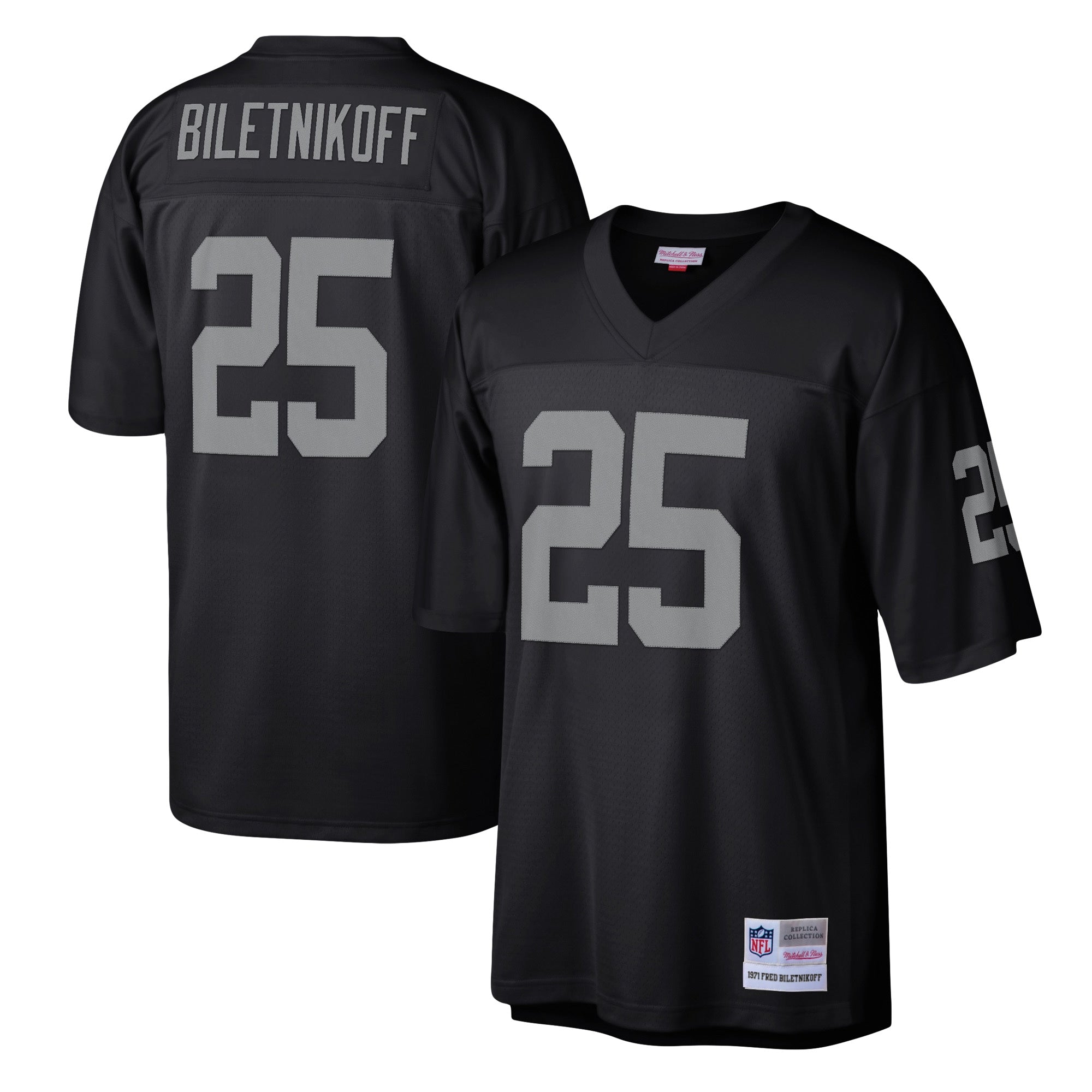 Fred Biletnikoff Las Vegas Raiders M & N Legacy Replica Jersey - Black | Stitched Football Jersey TJS2591