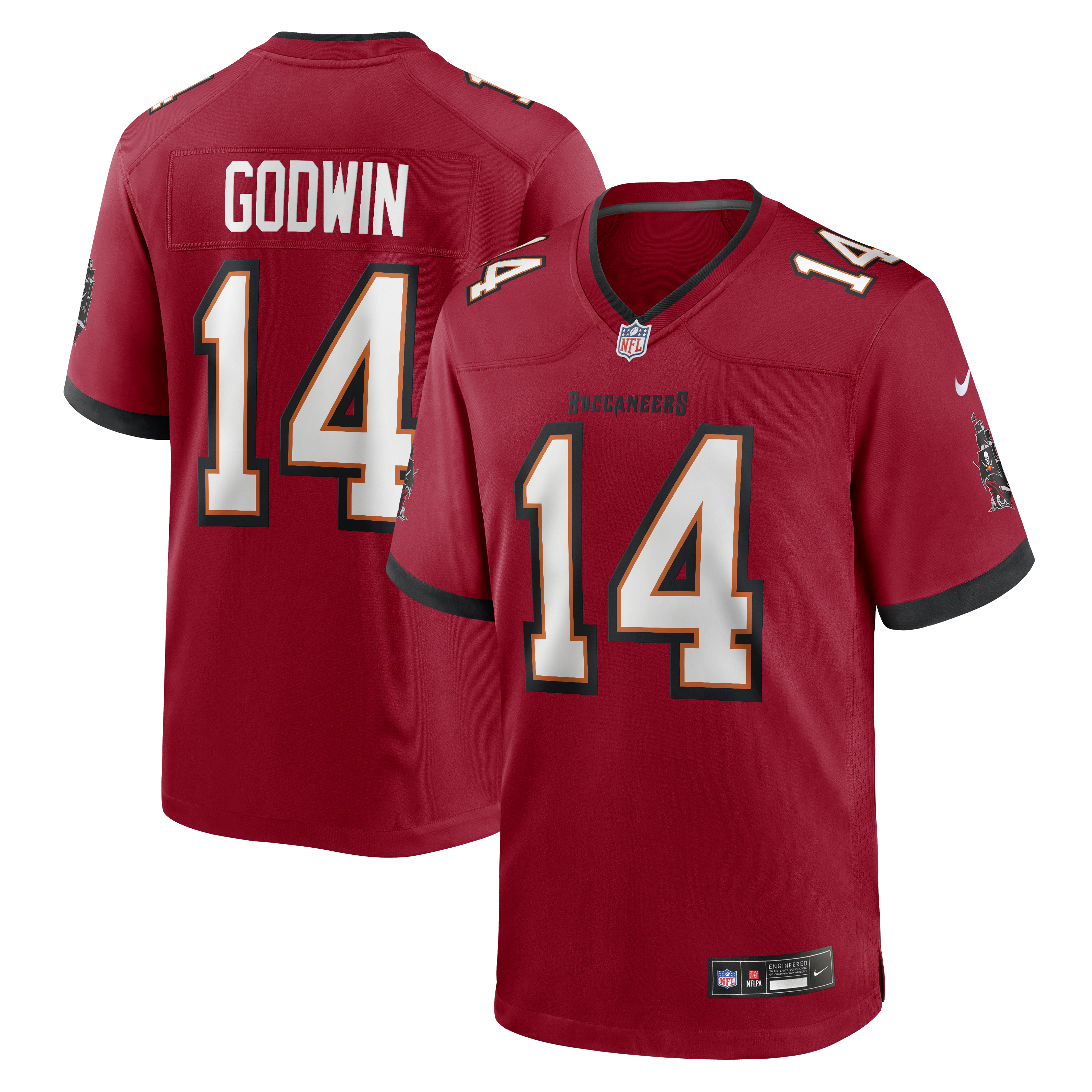 Chris Godwin Tampa Bay Buccaneers Game Jersey - Red | Stitched Football Jersey TJS2567