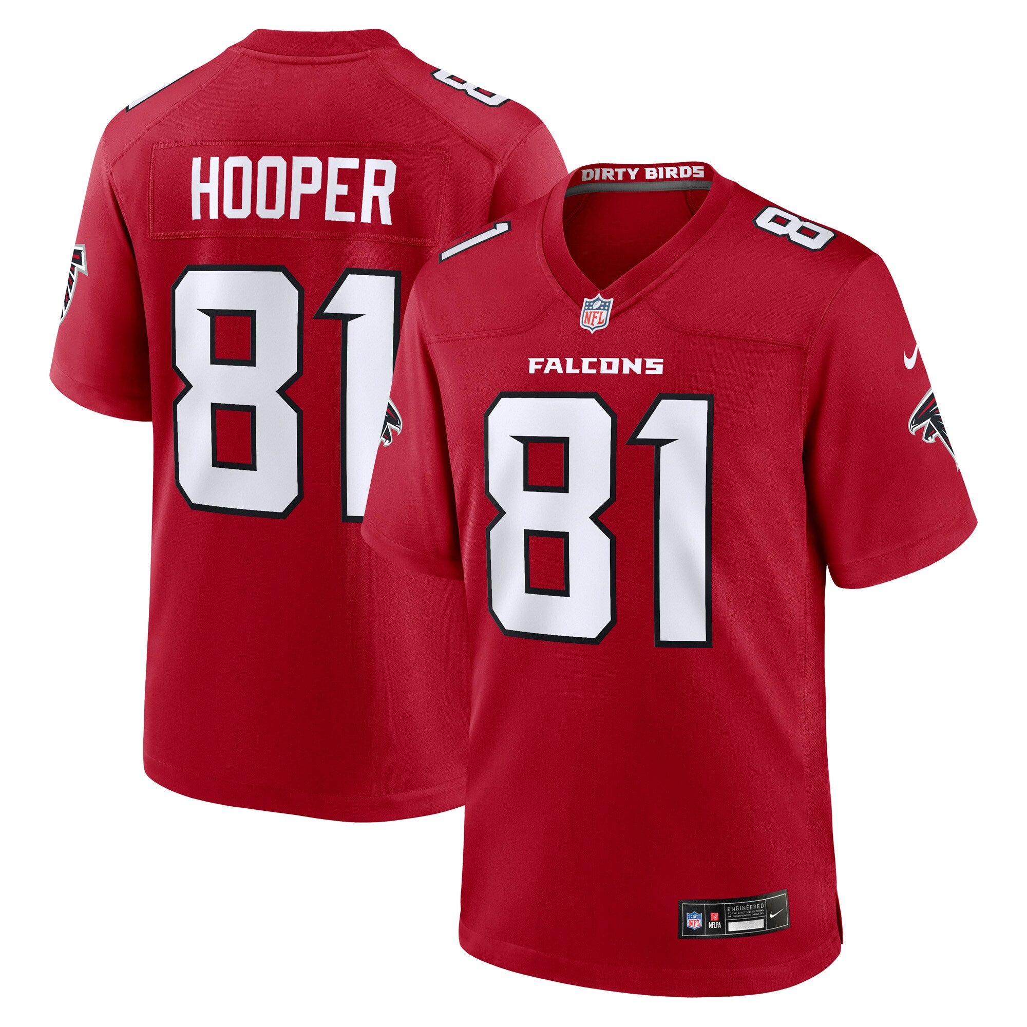 Austin Hooper Atlanta Falcons Team Game Jersey - Red | Stitched Football Jersey TJS2584