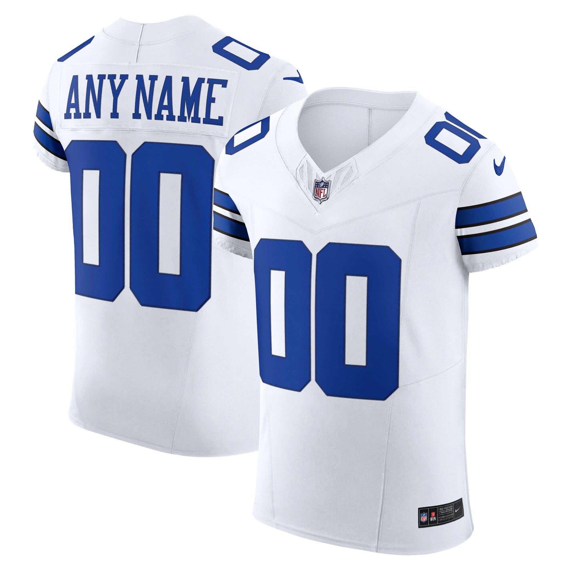 Dallas Cowboys Vapor F.U.S.E. Elite Custom Jersey - White | Stitched Football Jersey TJS2509