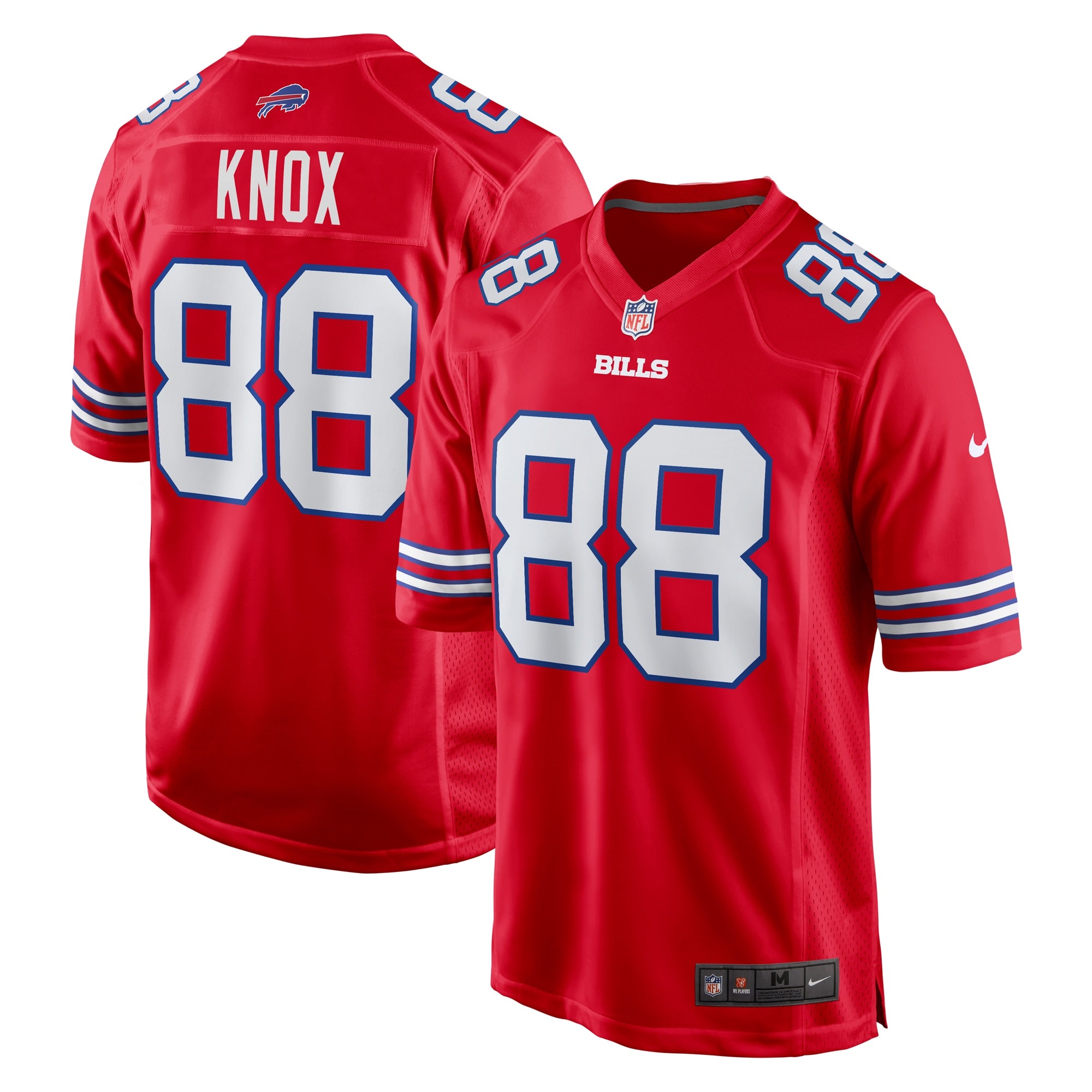 Dawson Knox Buffalo Bills Alternate Game Jersey - Red | Stitched Football Jersey TJS2540