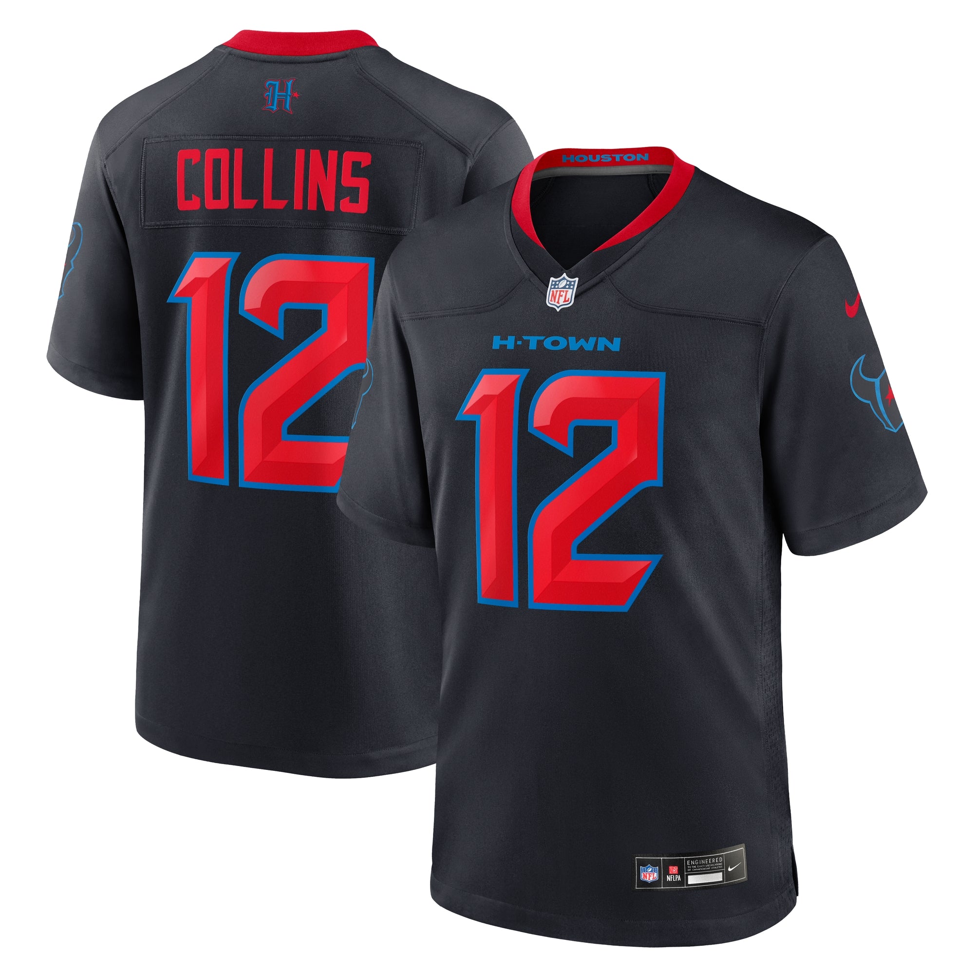 Nico Collins Houston Texans 2nd Alternate Game Jersey - Navy | Stitched Football Jersey TJS2525
