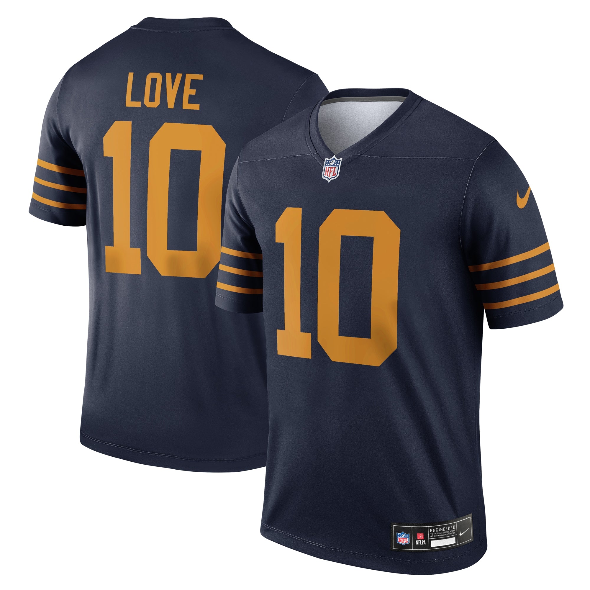 Jordan Love Green Bay Packers The 1923 Classic Legend Player Dri-FIT Top - Navy | Stitched Football Jersey TJS2770