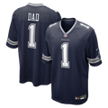 Number 1 Dad Dallas Cowboys Game Jersey - Navy | Stitched Football Jersey TJS2796