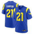 Cam Lampkin Los Angeles Rams Team Game Jersey - Royal | Stitched Football Jersey TJS2750