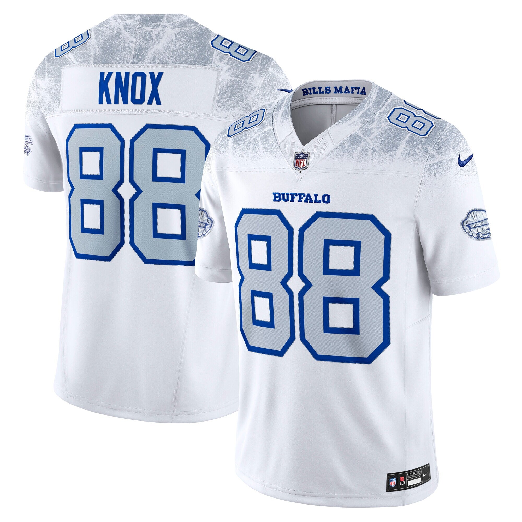 Dawson Knox Buffalo Bills 2025 Rivalries Collection Stitched Limited Jersey - White | Stitched Football Jersey TJS2688