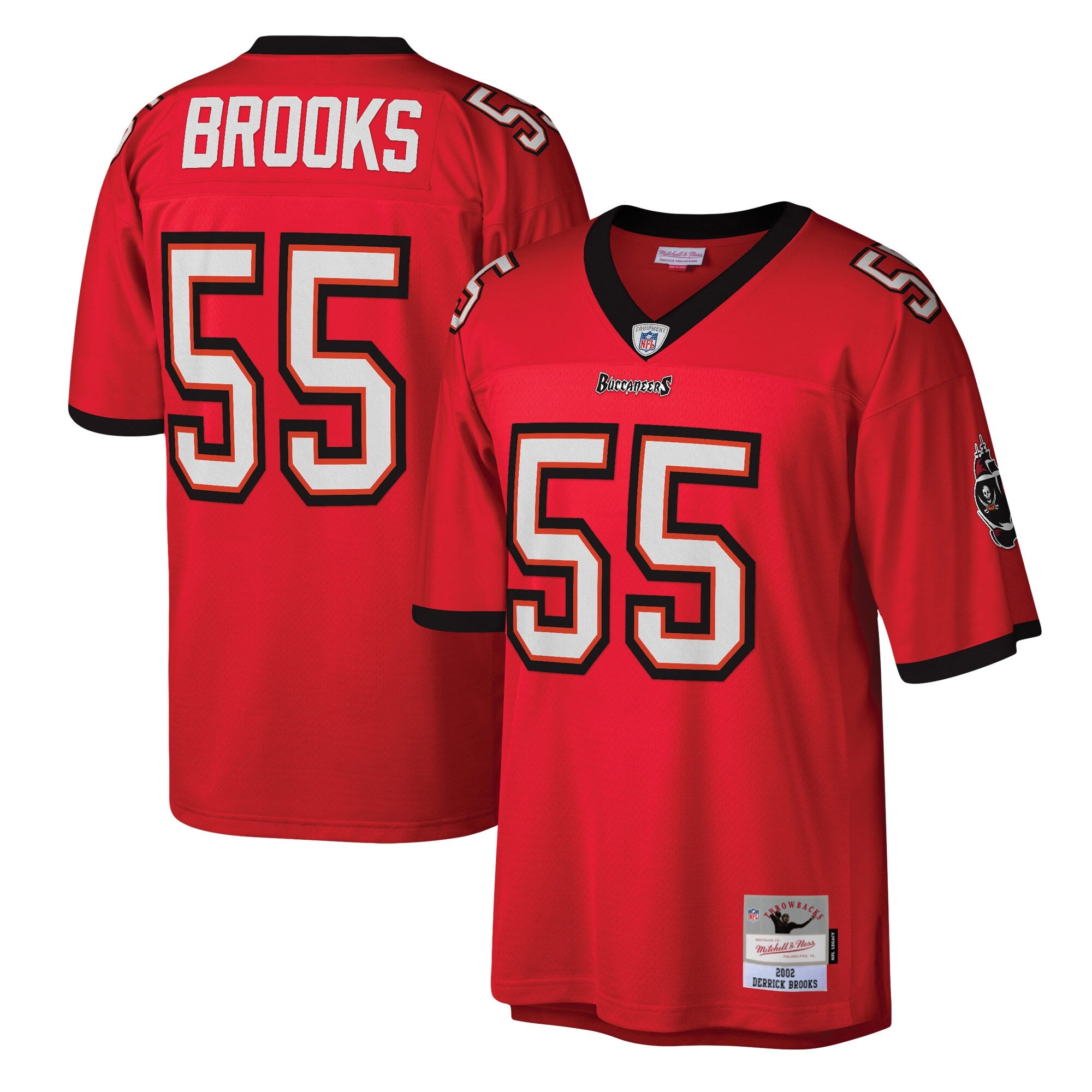 Derrick Brooks Tampa Bay Buccaneers M & N Legacy Replica Jersey - Red | Stitched Football Jersey TJS2702