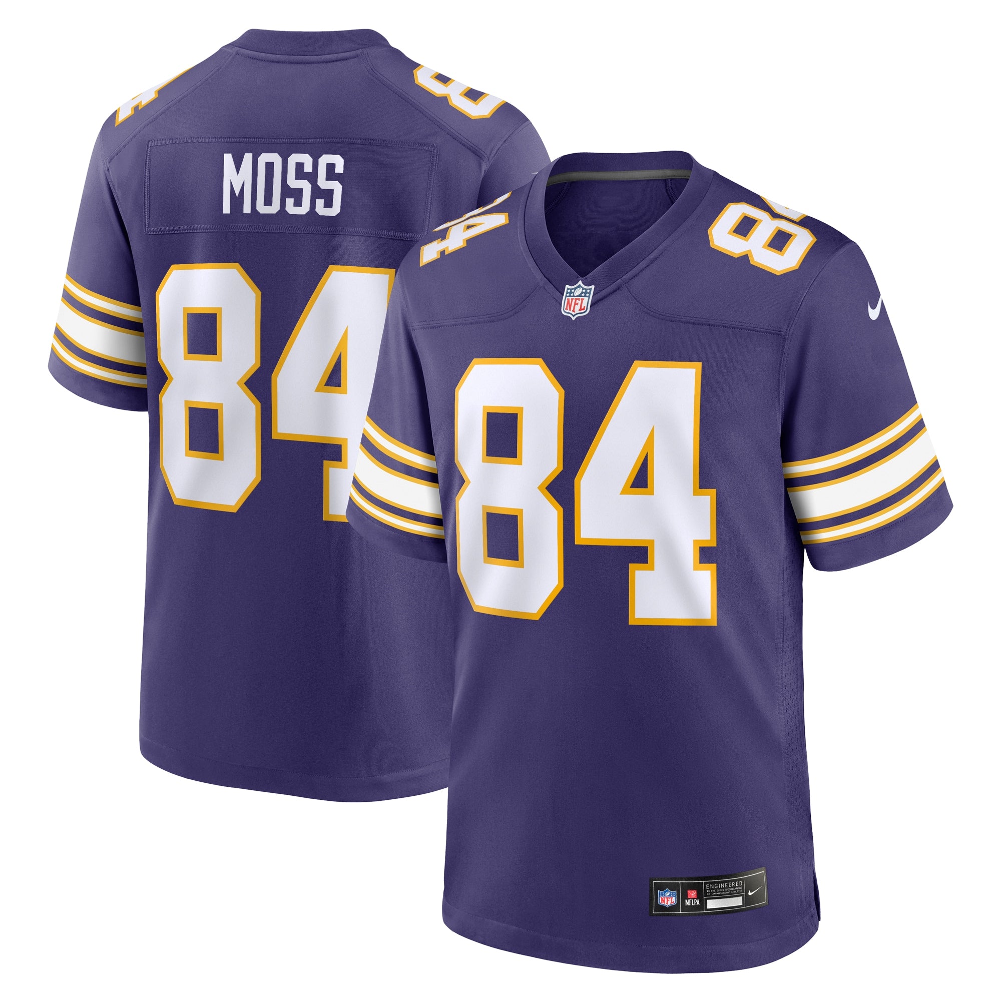 Randy Moss Minnesota Vikings Classic Retired Player Game Jersey - Purple | Stitched Football Jersey TJS2701