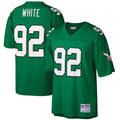 Reggie White Philadelphia Eagles M & N Big & Tall 1990 Retired Player Replica Jersey - Kelly Green | Stitched Football Jersey TJS2699