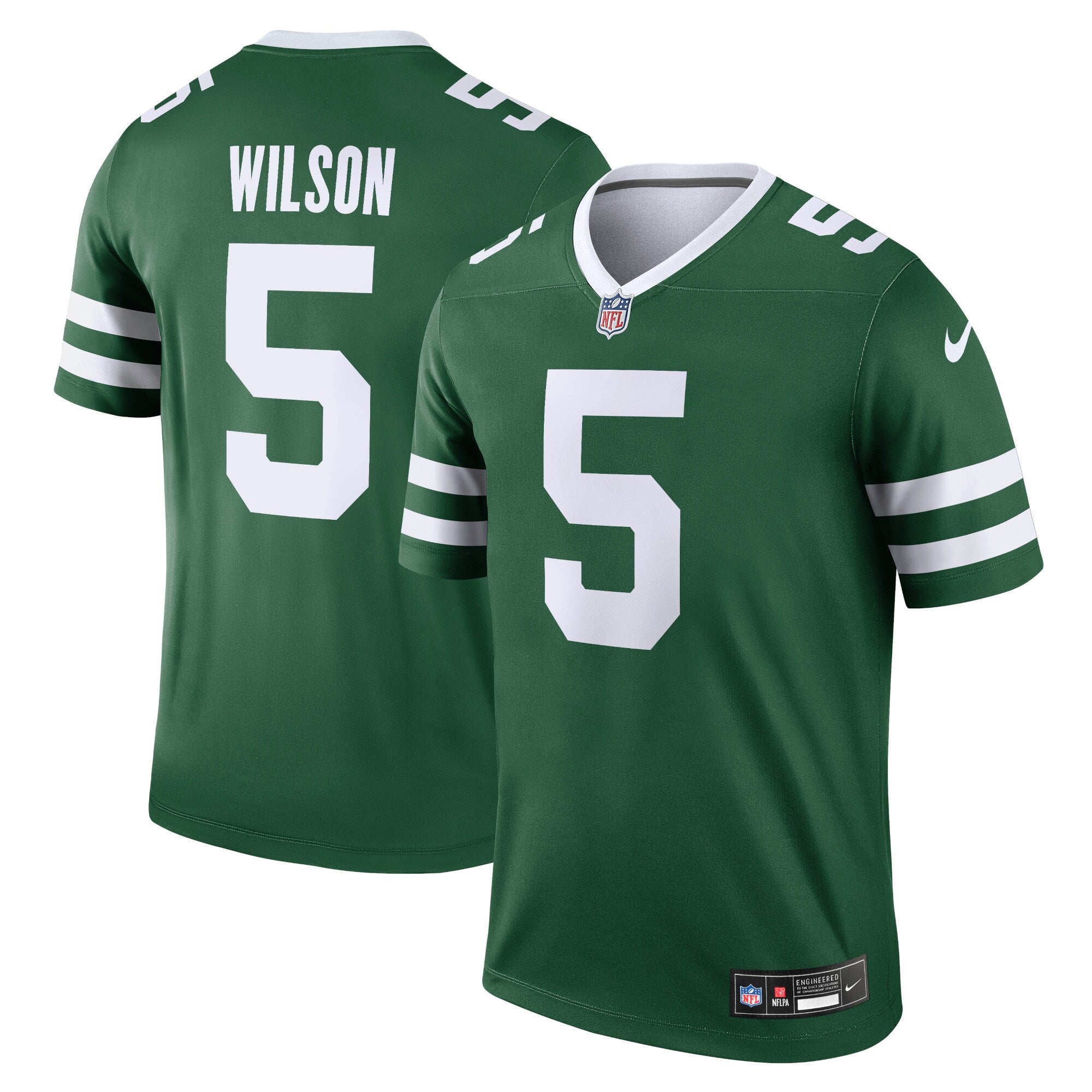 Garrett Wilson New York Jets Legend Player Performance Top - Green | Stitched Football Jersey TJS2772