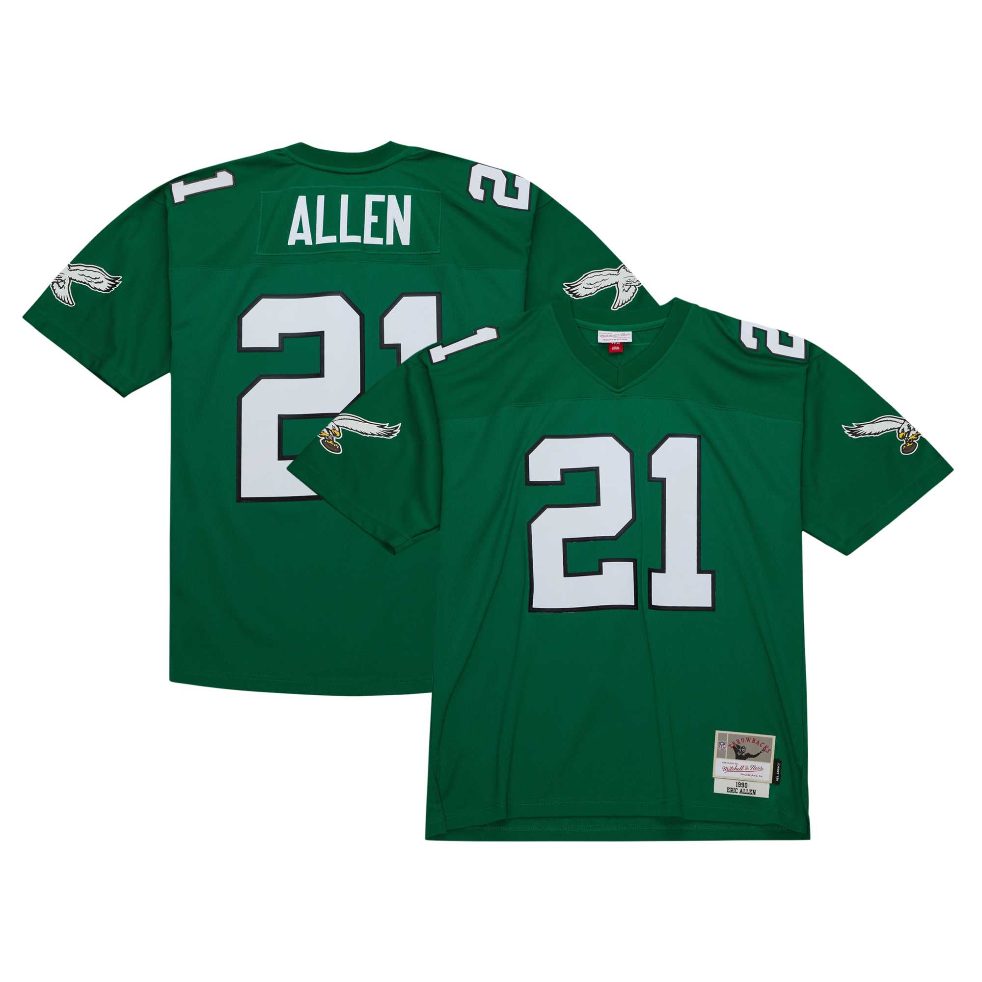 Eric Allen Philadelphia Eagles M & N Legacy Replica Jersey - Kelly Green | Stitched Football Jersey TJS2722