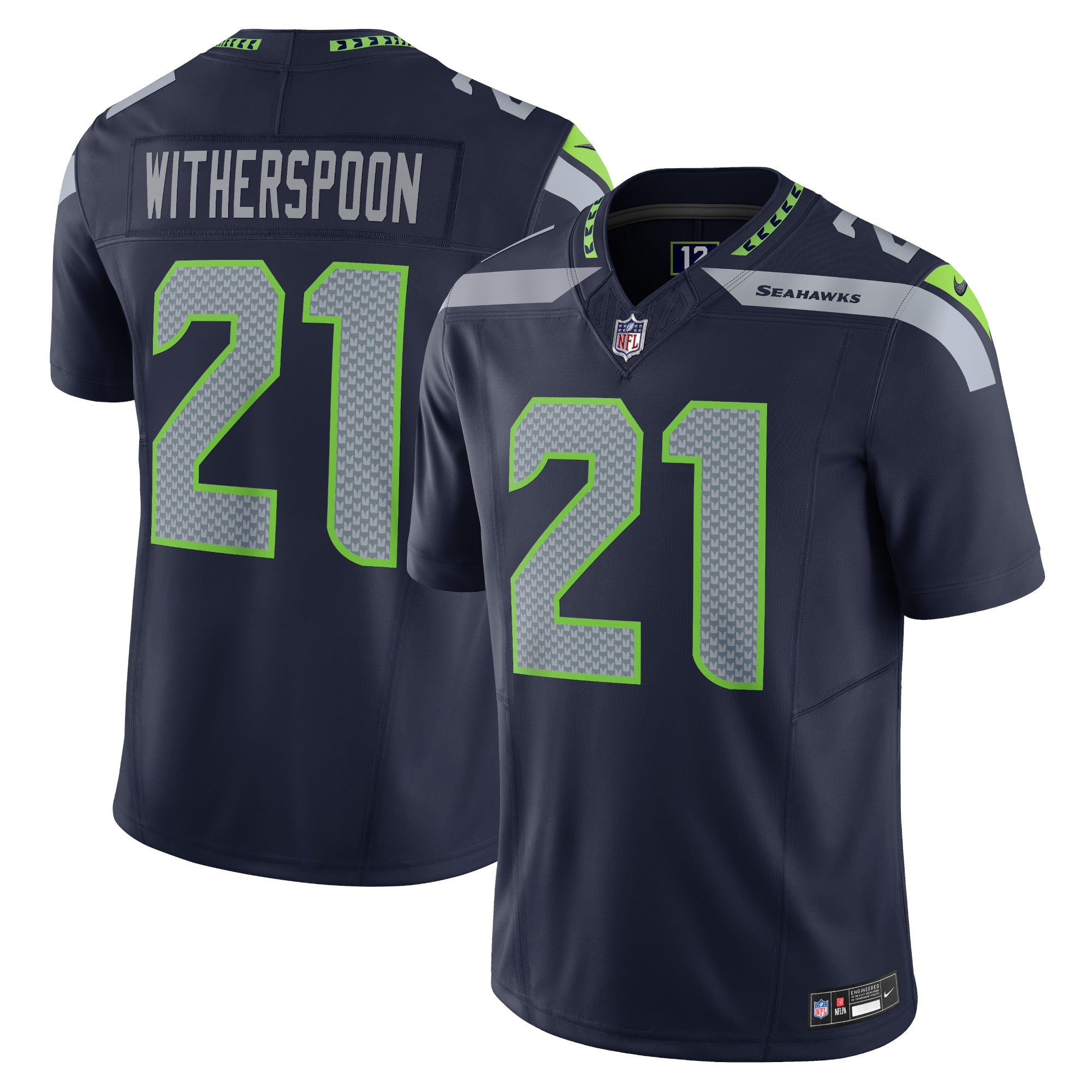 Devon Witherspoon Seattle Seahawks Vapor F.U.S.E. Limited Jersey - Navy | Stitched Football Jersey TJS2641
