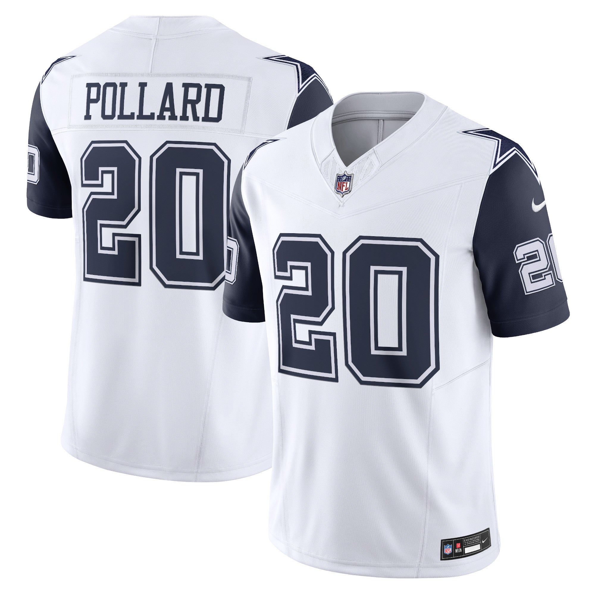 Tony Pollard Dallas Cowboys Vapor F.U.S.E. Limited Jersey - White | Stitched Football Jersey TJS2618