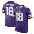 Justin Jefferson Minnesota Vikings Legend Player Performance Top - Purple | Stitched Football Jersey TJS2619